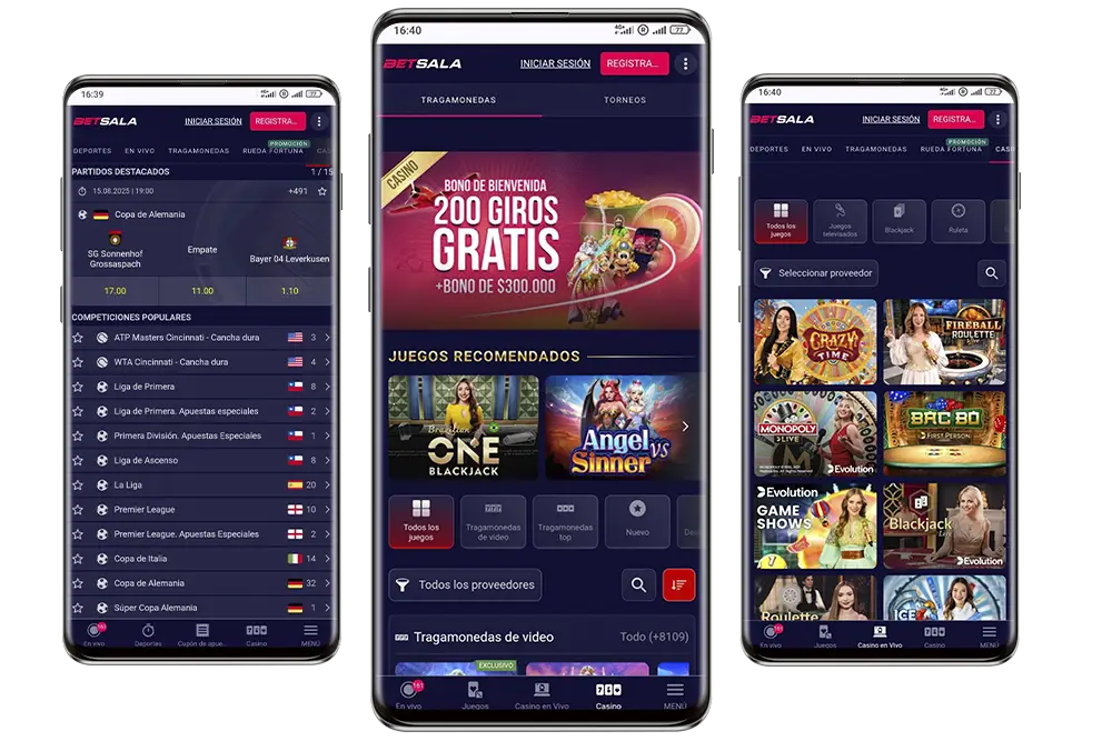 Acerca de la App de Betsala