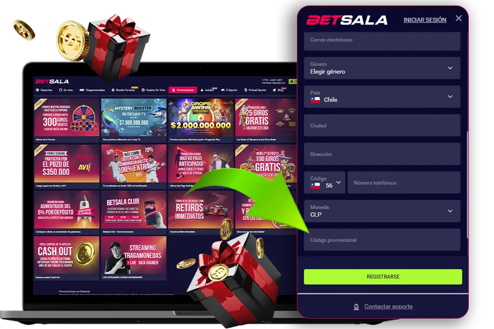 Códigos promocionales de Betsala
