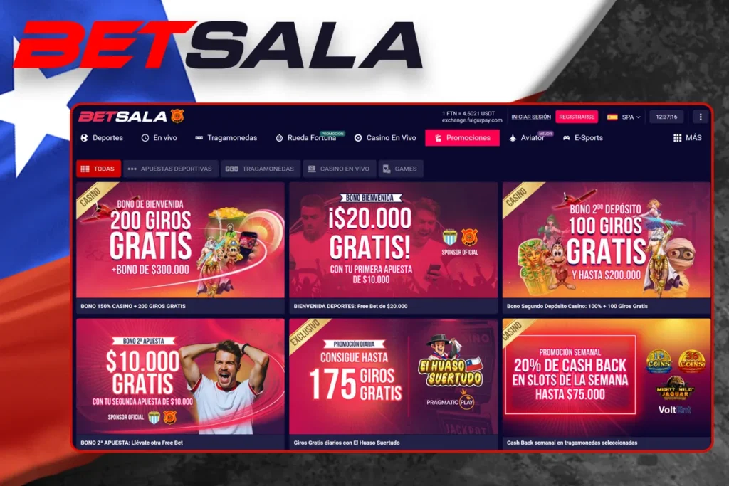 Bonos y Promociones Betsala